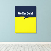 Wir können es Rosie machen Leinwanddruck (Insitu (Holzboden))