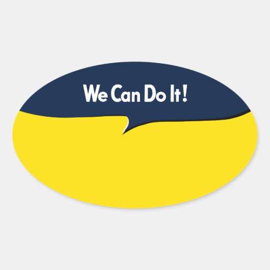 Wir können es Rosie machen Ovaler Aufkleber (Vorderseite)