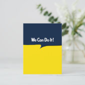 Wir können es Rosie machen Postkarte (Stehend Vorderseite)