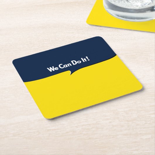 Wir können es Rosie machen Rechteckiger Pappuntersetzer (angewinkelt)