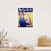 Wir können es Rosie machen, Riveter USA Staaten Poster (Küche)