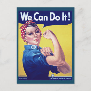 Wir können es Rosie machen, Riveter USA Staaten Postkarte
