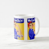 Wir können es schaffen, die weibliche Skarbe gelb  Kaffeetasse (VorderseiteRechts)