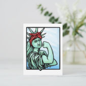 "Wir können es schaffen" Freiheit Postkarte (Stehend Vorderseite)