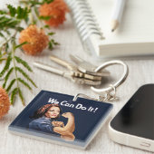 Wir können es schaffen - Kamala 2024 Schlüsselkett Schlüsselanhänger (Vorderseite rechts)