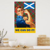 Wir können es schottisches Unabhängigkeitspopster  Poster (Küche)