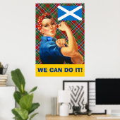 Wir können es schottisches Unabhängigkeitspopster Poster (Heimbüro)