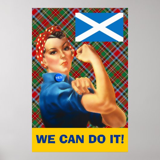 Wir können es schottisches Unabhängigkeitspopster Poster (Vorne)