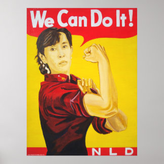 Wir können es tun! - Ang San Suu Kyi Poster