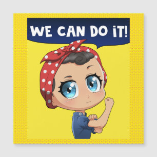  Wir können es tun! Anime Rosie, Riveter Chibi Gi Magnetkarte