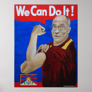 Wir können es tun! - Dalai Lama-Plakat Poster