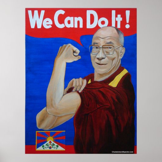 Wir können es tun! Dalai Lama Poster (Vorne)