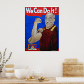 Wir können es tun! Dalai Lama Poster (Küche)