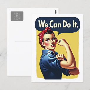 Wir können es tun   Der berühmte Feminismus Postkarte