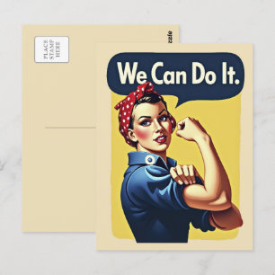 Wir können es tun Der berühmte Feminismus Postkarte