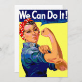 Wir können es tun einladung (Vorne/Hinten)