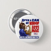 Wir können es tun Esel-Knopf Button (Vorne & Hinten)