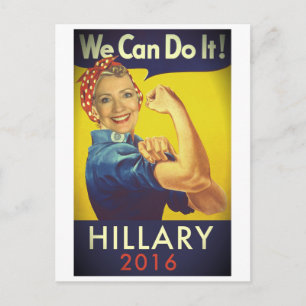 Wir können es tun, Hillary für den Präsidenten! Postkarte