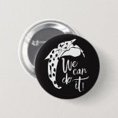 Wir können es tun Knopf. Rosie das Rivoter Button (Vorne & Hinten)