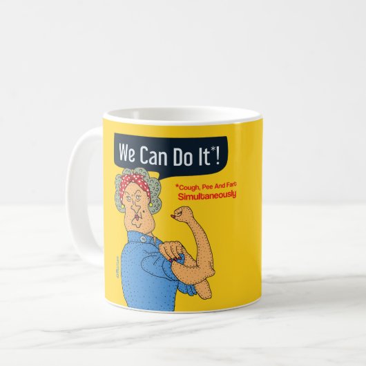 Wir können es tun - lustig kaffeetasse (Vorderseite Links)