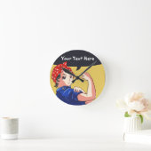 Wir können es tun! Magna Anime Rosie the Riveter Runde Wanduhr (Zuhause)