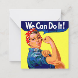 Wir können es tun mitteilungskarte