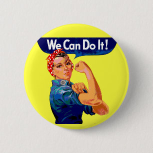 Wir können es tun - Motivierend Kunst des Pops Button