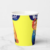 Wir können es tun - Motivierend Kunst des Pops Pappbecher (Links)