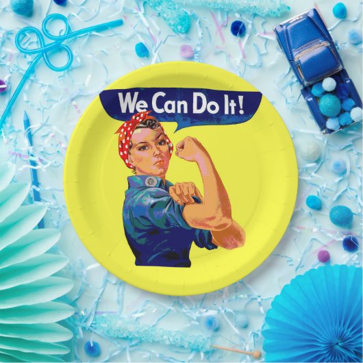 Wir können es tun - Motivierend Kunst des Pops Pappteller (Party)