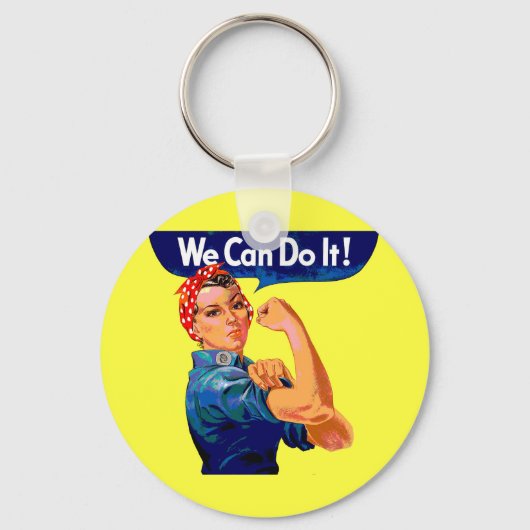 Wir können es tun - Motivierend Kunst des Pops Schlüsselanhänger (Rückseite)