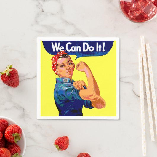 Wir können es tun - Motivierend Kunst des Pops Serviette (Beispiel)