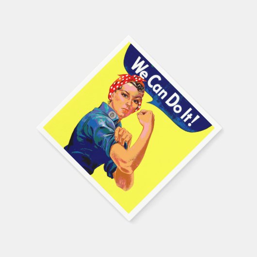 Wir können es tun - Motivierend Kunst des Pops Serviette (Ecke)