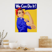 Wir können es tun poster (Küche)