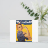 Wir können es tun! postkarte (Stehend Vorderseite)