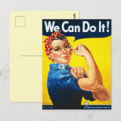 Wir können es tun postkarte (Vorne/Hinten)