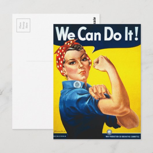 Wir können es tun postkarte (Vorne/Hinten)