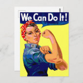 Wir können es tun postkarte (Vorne/Hinten)