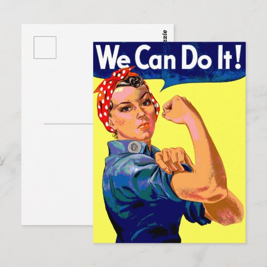 Wir können es tun postkarte (Vorne/Hinten)