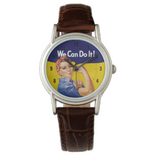 Wir können es tun! Rosie the Riveter Armbanduhr
