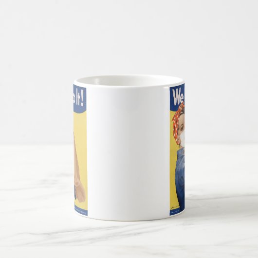 Wir können es tun! Rosie the Riveter Pandemic Edi Kaffeetasse (Mittel)