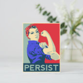 Wir können es tun: Rosie the Riveter Persistes Postkarte (Stehend Vorderseite)
