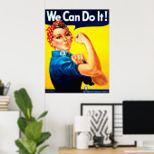 Wir können es tun! Rosie the Riveter Poster (Heimbüro)
