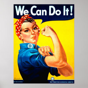 Wir können es tun! Rosie the Riveter Poster