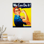 Wir können es tun! Rosie the Riveter Poster (Küche)