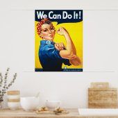 Wir können es tun! Rosie the Riveter Poster (Küche)