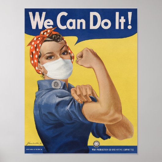 Wir können es tun! Rosie the Riveter Poster (Vorne)