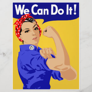 Wir können es tun! Rosie The Riveter WWII Poster Flyer