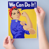 Wir können es tun! Rosie The Riveter WWII Poster Flyer (Hand)