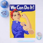Wir können es tun! Rosie The Riveter WWII Poster Flyer (Einzeln)