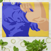 Wir können es tun! Rosie The Riveter WWII Poster Küchentuch (Gefaltet)